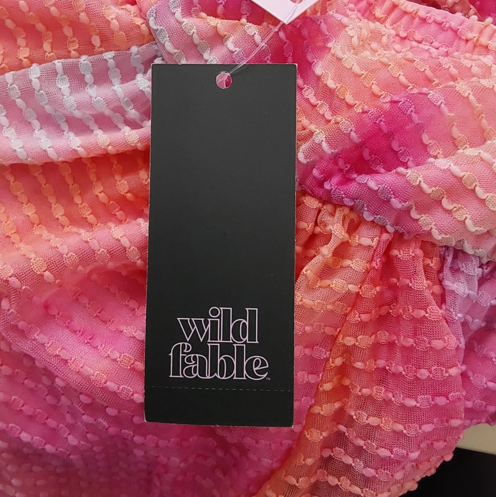 011 - Women's Sleeveless Babydoll Dress pink tie dye | Wild fable | Large - Picture 11 of 13